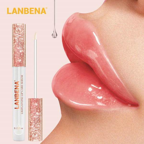 LANBENA-  Moisturizing Lip Plumper with Lsoflavone Nourishing Lip Care Serum